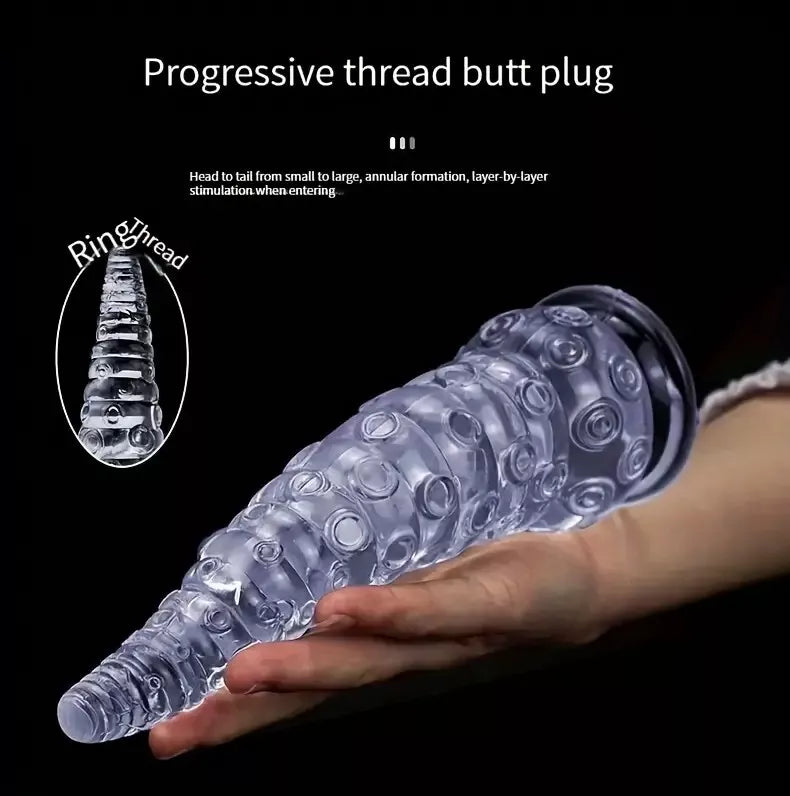 Tentacle Anal Butt Plug Dildo Suction Cup Sex Toy For Women Men Huge Octopus