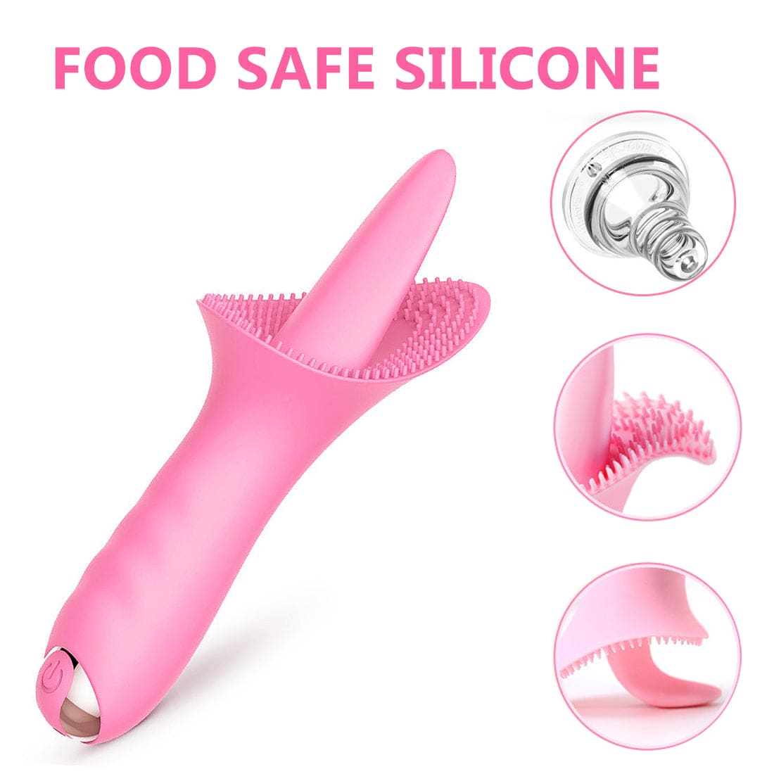 Vibrator Sex Toy for Women Tongue Licking G-Spot Massager Multispeed Rechargable