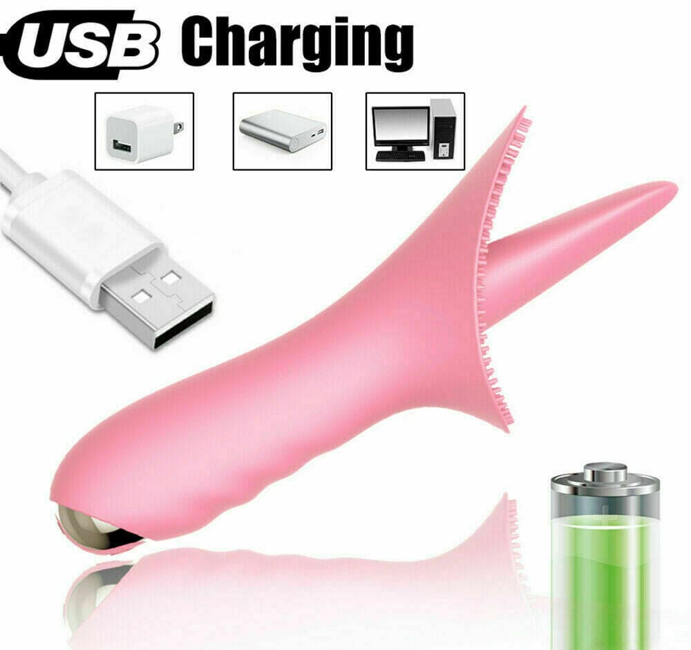 Vibrator Sex Toy for Women Tongue Licking G-Spot Massager Multispeed Rechargable