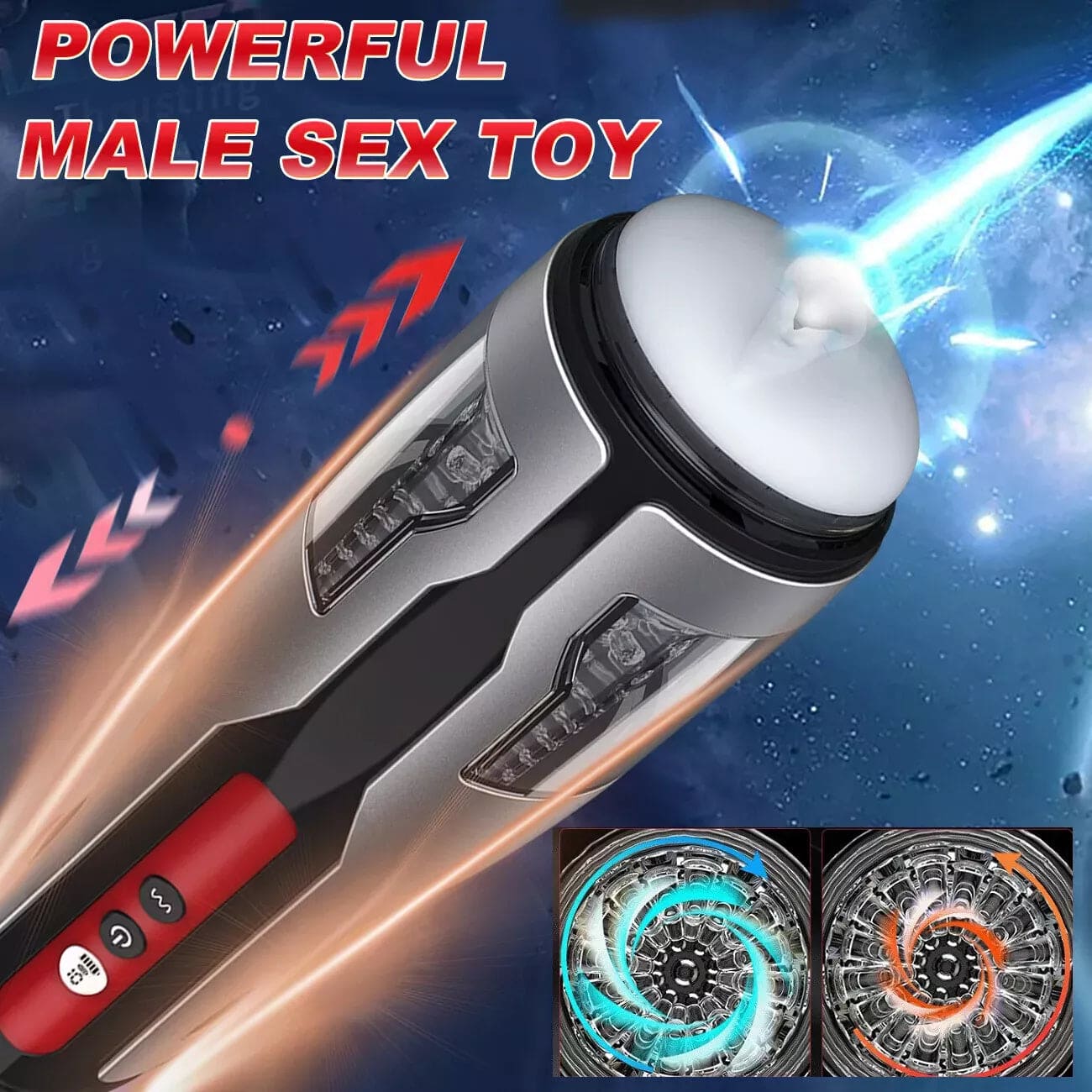 Male Masturbators Automatic HandsFree Telescopic Cup Sucking Stroker Men Sex Toy