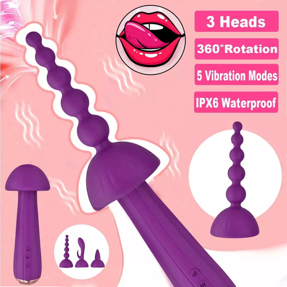 G Spot Vibrator Clitoris Dildo Anal Vibrator Nipple Stimulator Women Sex Toys