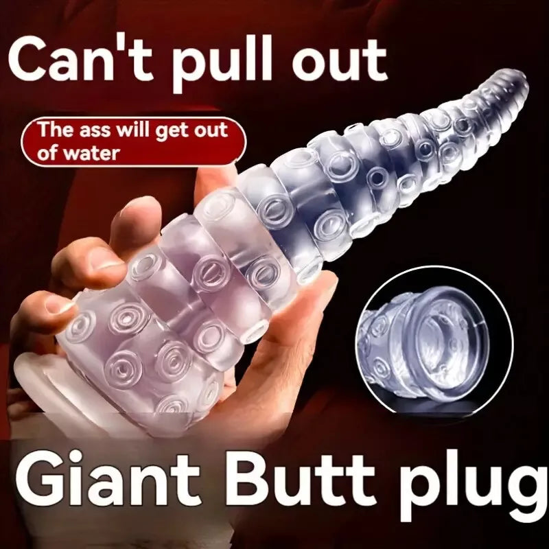 Tentacle Anal Butt Plug Dildo Suction Cup Sex Toy For Women Men Huge Octopus