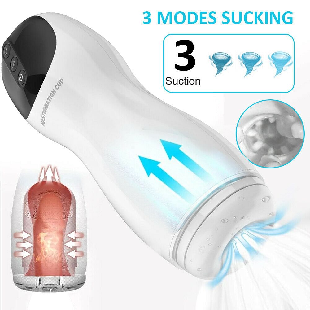 Automatic Male Masturbator Cup Sucking Clip Vibrating DelayTrainer Adult Sex Toy - Yourlovelychoices