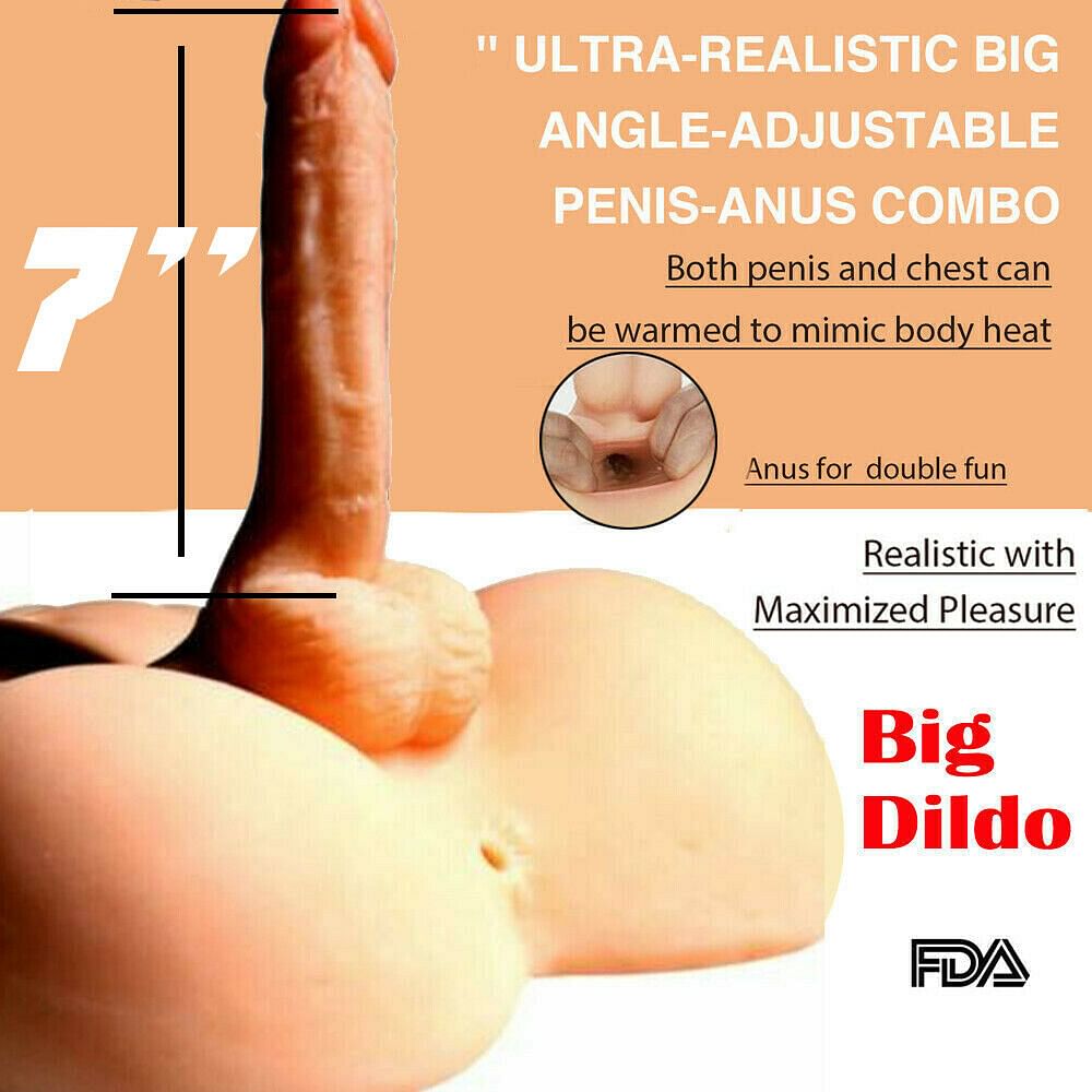 Realistic Erotic Insertable 7' Anal Dildo Penis Soft G-Spot Dick Ass Stimulator - Yourlovelychoices