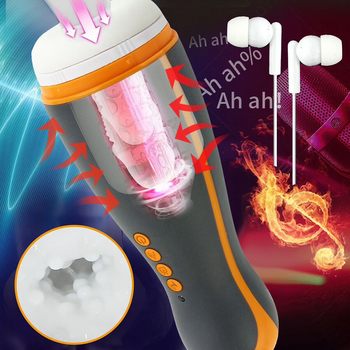 Automatic Sucking Clip Storker Masturbator Sex Toy For Men Vibrating Heating UK - Yourlovelychoices