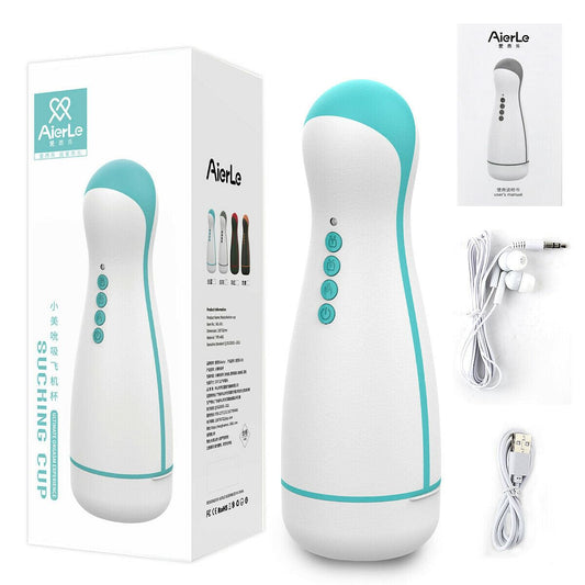Sex Toy Vibrator Clip Suction Men Masturbation Cup Automatic Heated Oral Blowjob - Yourlovelychoices