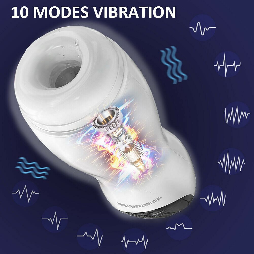 Automatic Male Masturbator Cup Sucking Clip Vibrating DelayTrainer Adult Sex Toy - Yourlovelychoices