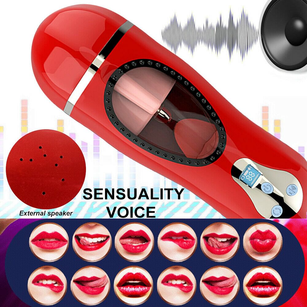 Automatic Tongue Orgasm Male Masturbator Cup Vibrator Blowjob Pussy Sex Toys Men - Yourlovelychoices