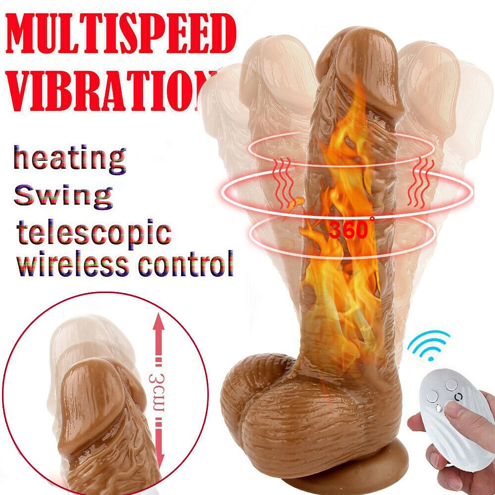 Rechargeable Dildo Realistic Penis Suction Women Sex Toy Wireless Remote - Yourlovelychoices