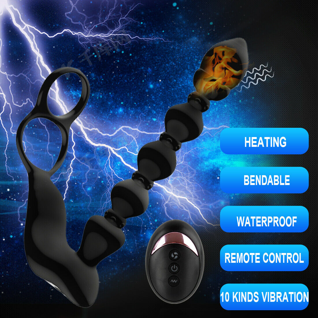 Vibrating Prostate Massager 10 Speed Anal Beads Dildo Vibrator Adults Sex Toys - Yourlovelychoices