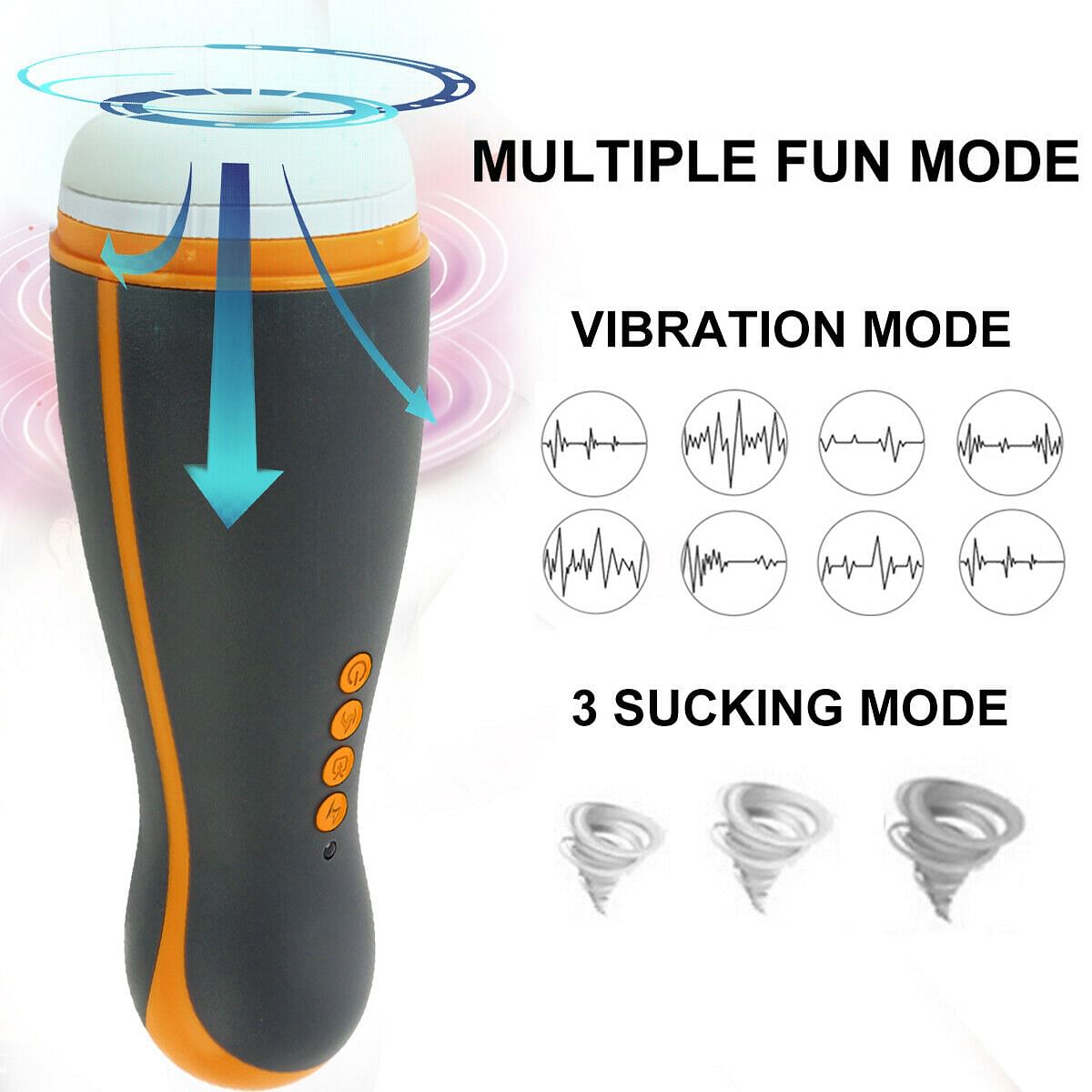 Automatic Sucking Clip Storker Masturbator Sex Toy For Men Vibrating Heating UK - Yourlovelychoices