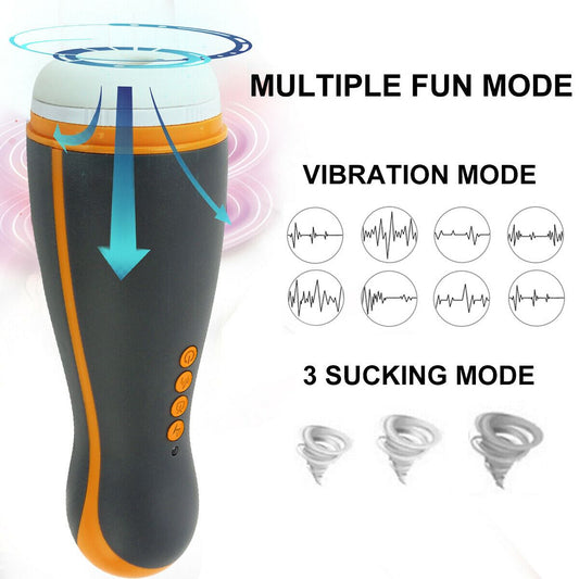 Automatic Sucking Clip Storker Masturbator Sex Toy For Men Vibrating Heating UK - Yourlovelychoices