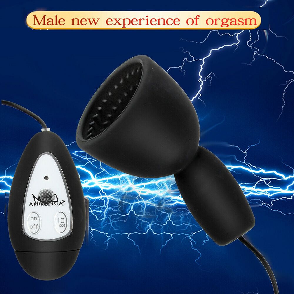 Powerful Vibrating Penis Cock Head Massager Male Masturbator Trainer Sex Toy - Yourlovelychoices