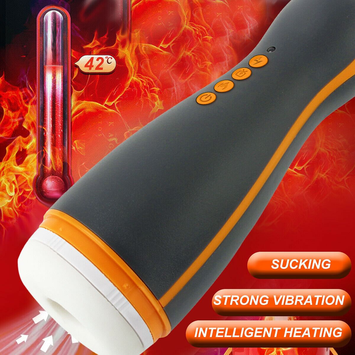 Automatic Sucking Clip Storker Masturbator Sex Toy For Men Vibrating Heating UK - Yourlovelychoices