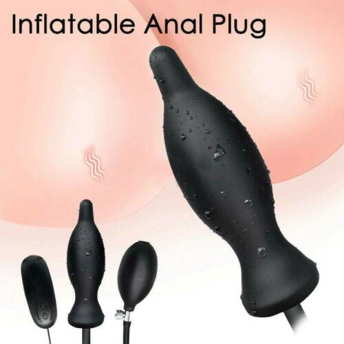 Vibrating 10 Speed Inflatable Anal Butt Plug Vibrator Dildo G-spot Massager Sex - Yourlovelychoices