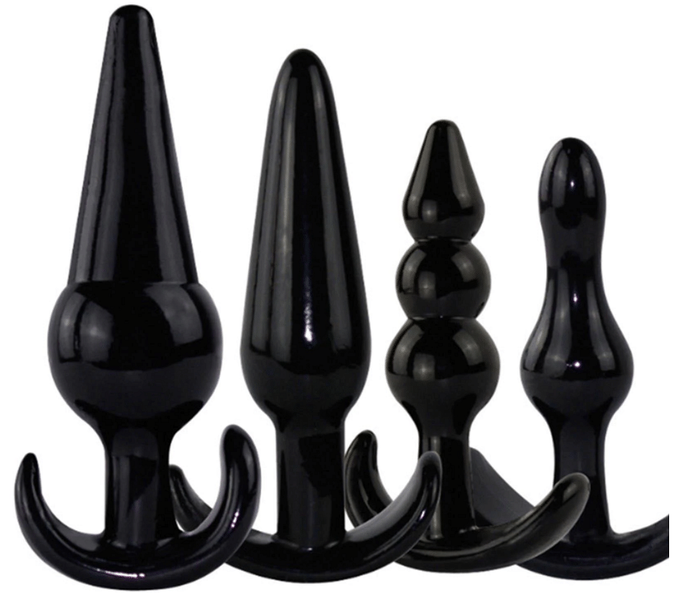 Butt Plug Set of 8 Pcs Soft Anal Beads Dildo Trainer Prostate Massager Sex Toy - Yourlovelychoices