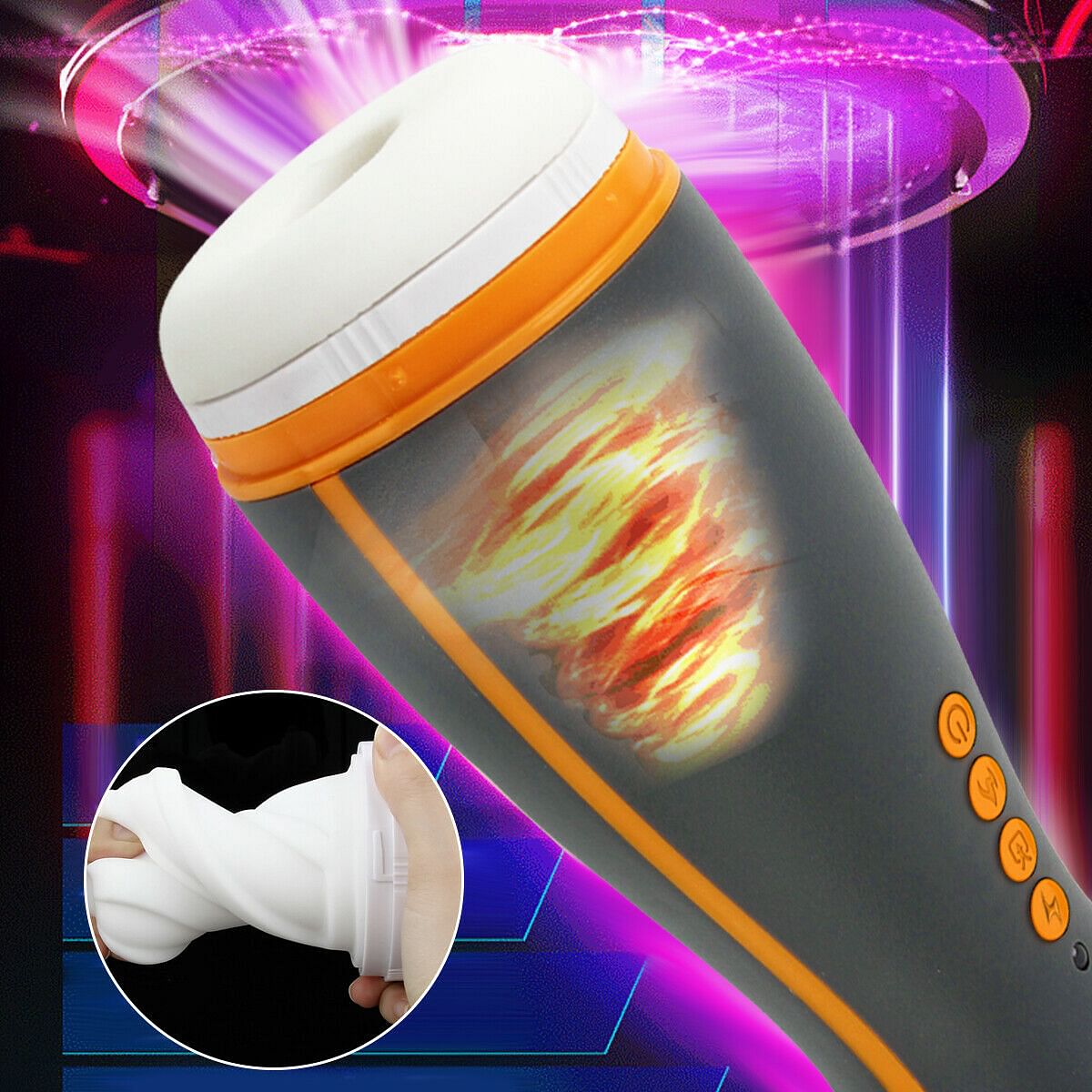 Automatic Sucking Clip Storker Masturbator Sex Toy For Men Vibrating Heating UK - Yourlovelychoices