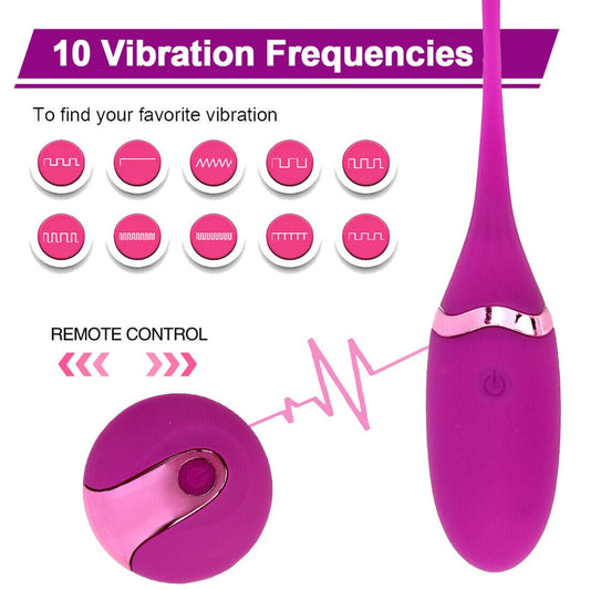 Women Masturbator Vibrating Egg Kegel Ball Wireless Remote Control Adult Sex Toy - secretera