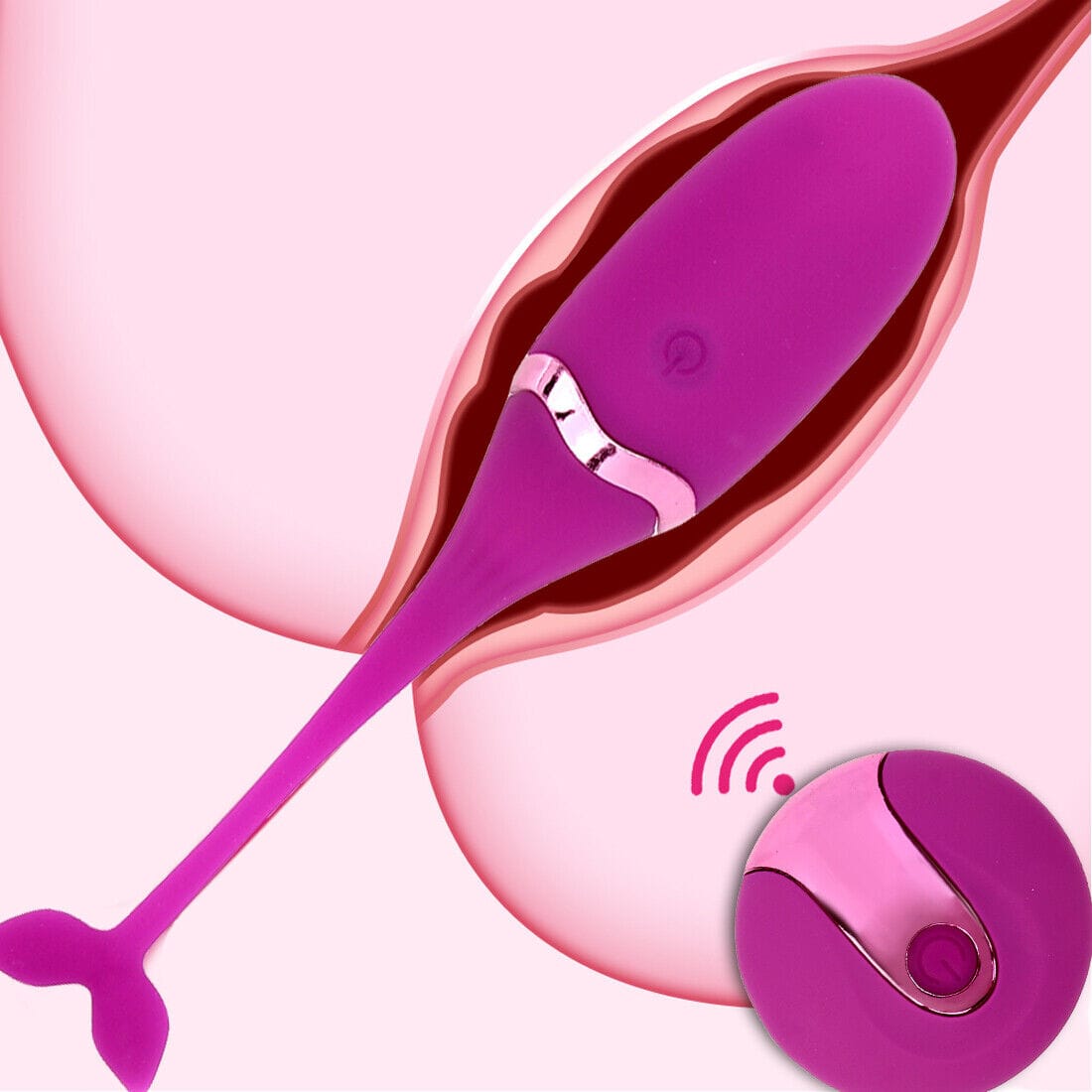 Women Masturbator Vibrating Egg Kegel Ball Wireless Remote Control Adult Sex Toy - secretera