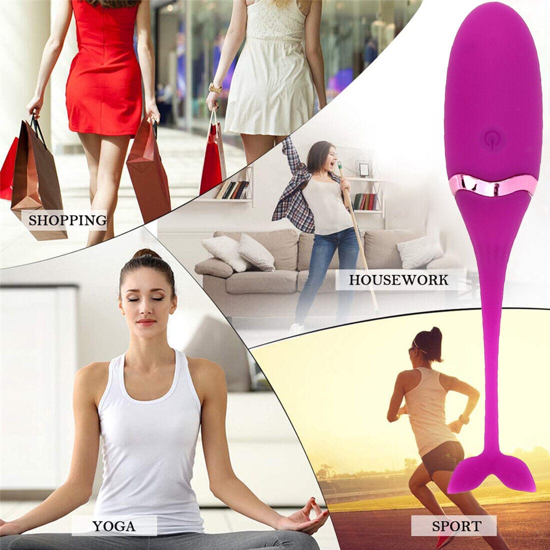 Women Masturbator Vibrating Egg Kegel Ball Wireless Remote Control Adult Sex Toy - secretera