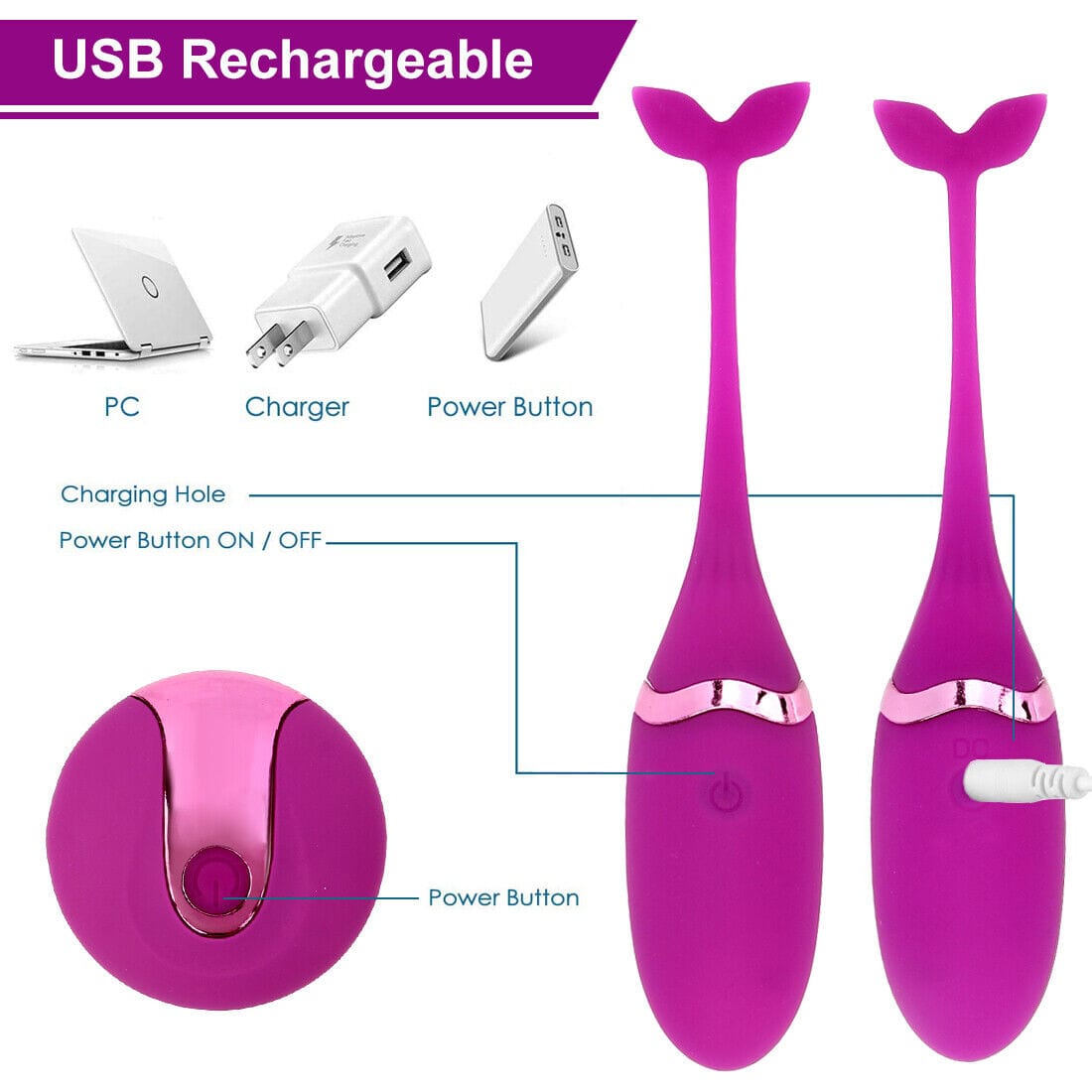 Women Masturbator Vibrating Egg Kegel Ball Wireless Remote Control Adult Sex Toy - secretera