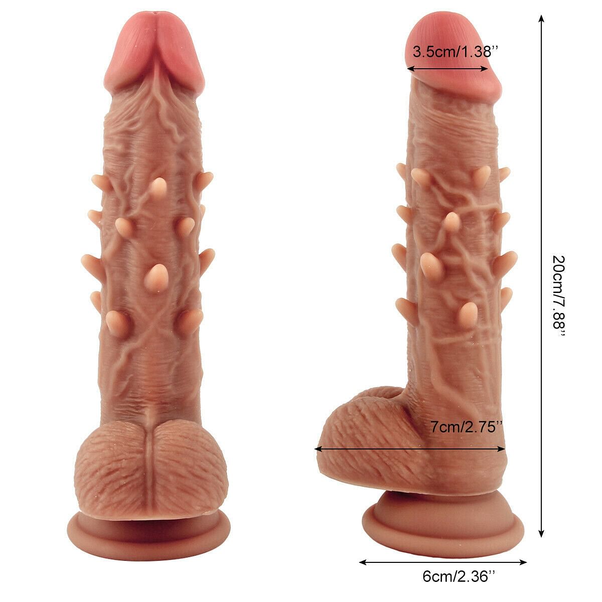 20cm Realistic Dildo Penis Masturbator Clitoral Stimulator For Female Sex Toy - Yourlovelychoices