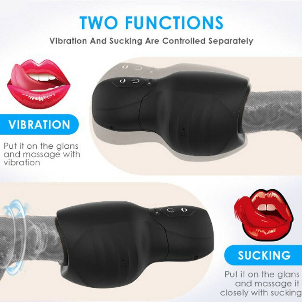 Men Penis Vibrator Trainer Male Masturbators Stroker Cup Glans Massager Sex Toys - Yourlovelychoices