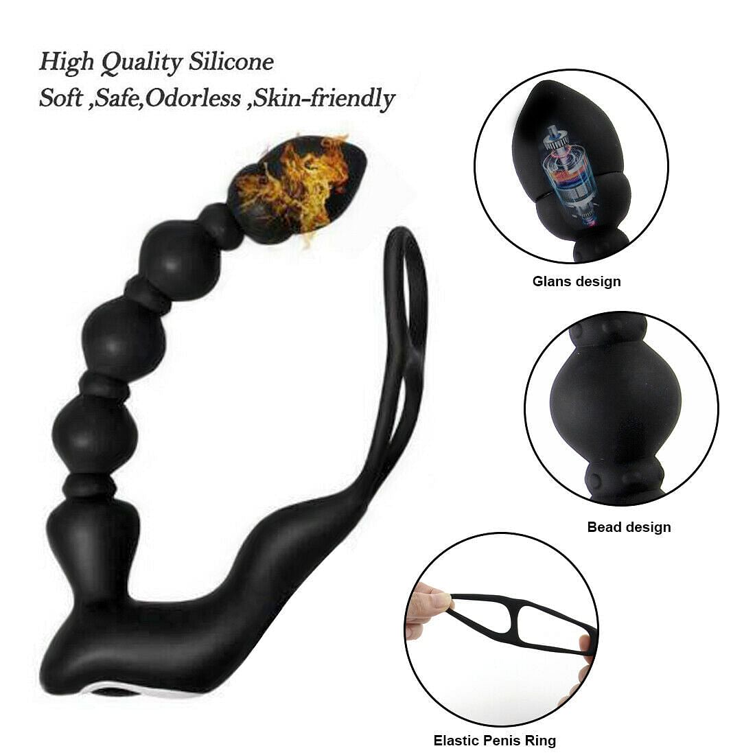 Vibrating Prostate Massager 10 Speed Anal Beads Dildo Vibrator Adults Sex Toys - Yourlovelychoices