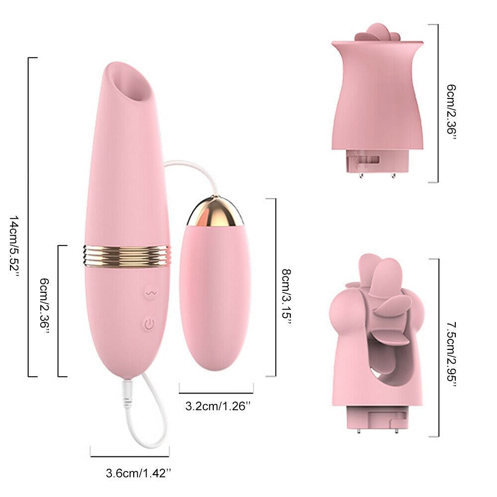 3 in 1 Vibrating Masturbator Sucking Sex Toys Licking Tongue Clitoris Stimulator - Yourlovelychoices