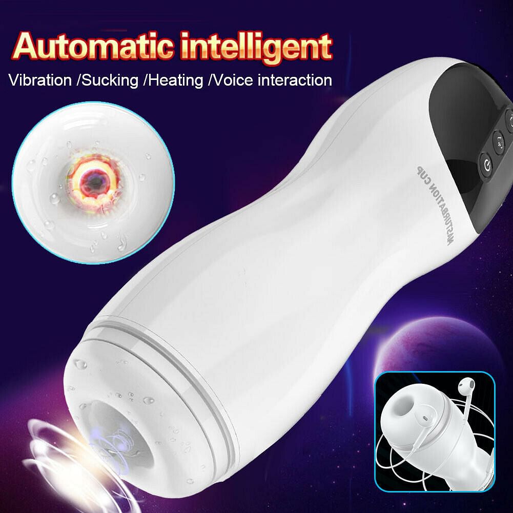 Automatic Male Masturbator Cup Sucking Clip Vibrating DelayTrainer Adult Sex Toy - Yourlovelychoices