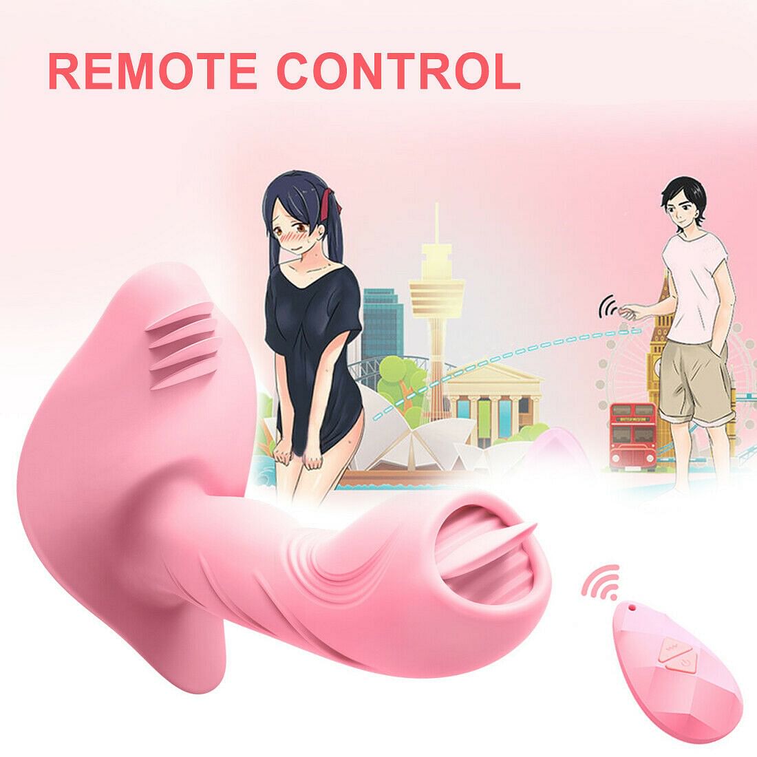 Wireless Remote Control Vibrator Tongue Vibrating Dildo Heating Female Sex Toys - Yourlovelychoices