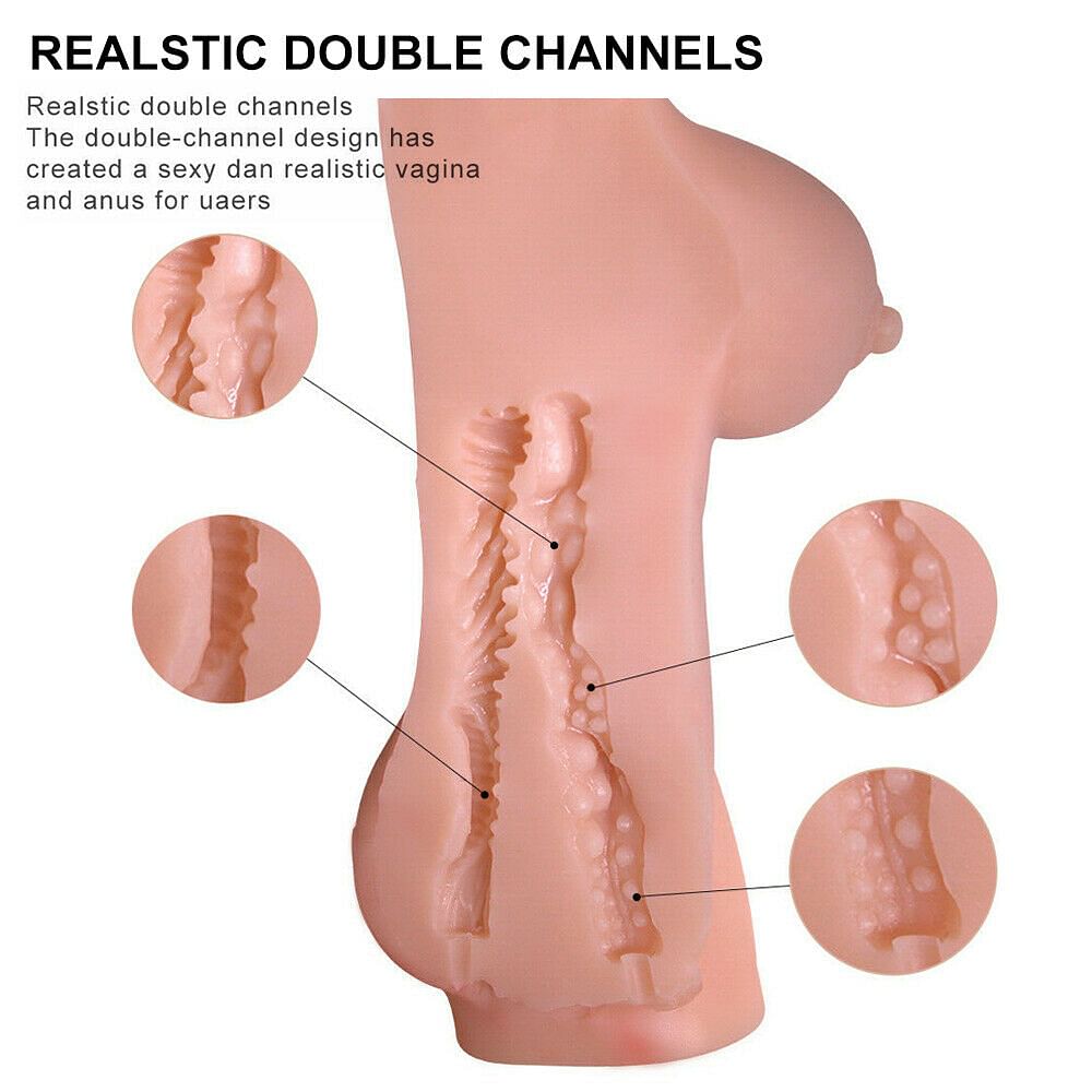 Realistic Real Feel Pussy Ass Male Masturbator Soft Sex Doll Toys Anal Vaginal - Yourlovelychoices