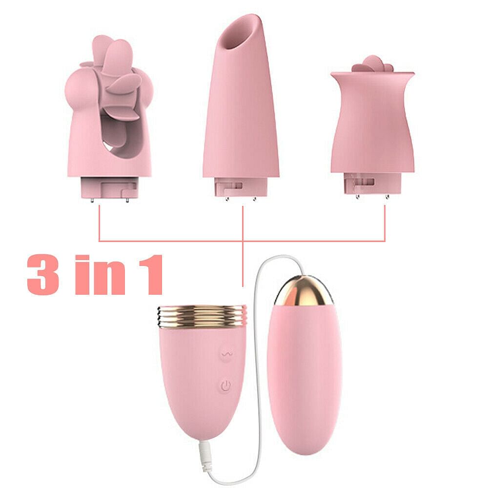 3 in 1 Vibrating Masturbator Sucking Sex Toys Licking Tongue Clitoris Stimulator - Yourlovelychoices