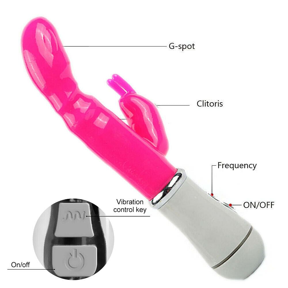 Vibrating G-spot Rabbit Vibrator Rechargeable Women Sex Toys Clitoral Stimulator - Yourlovelychoices