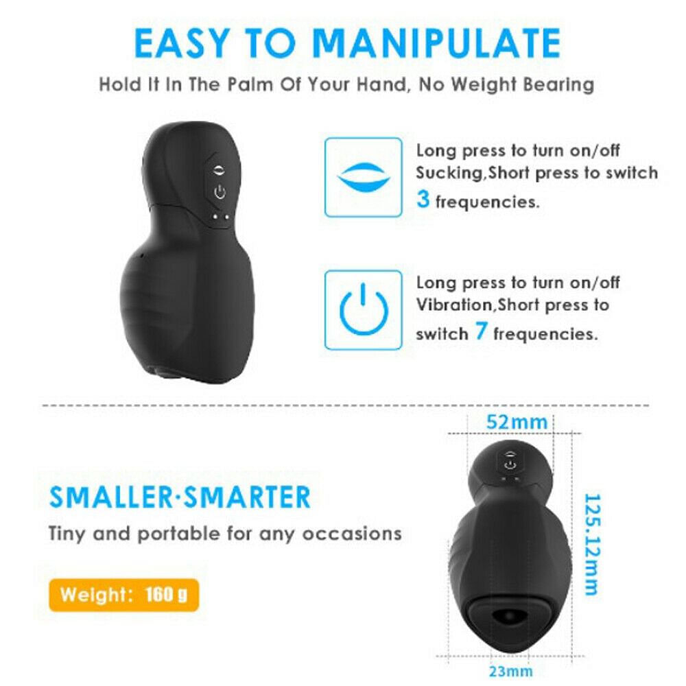 Men Penis Vibrator Trainer Male Masturbators Stroker Cup Glans Massager Sex Toys - Yourlovelychoices