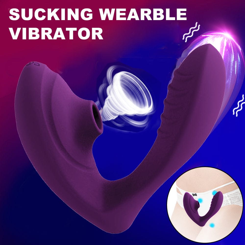 Women Clitoral Suction Stimulator Sucker Vibrator Sex Toys G-Spot Massage Purple - secretera