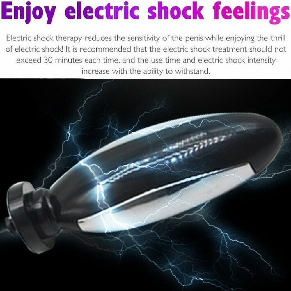 E-stim Shock Anal Plug Vibrator Butt Anus Sex Toys Electric Stimulation Massage - secretera