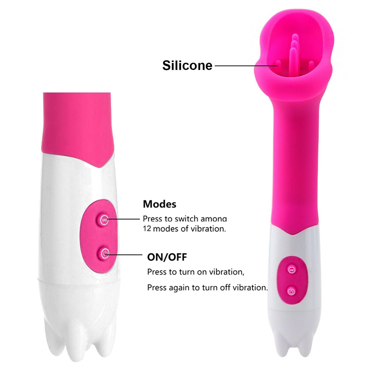 Vibrating G Spot Rabbit Vibrator Dildo Clit Stimulator Massage Sex Toys - secretera