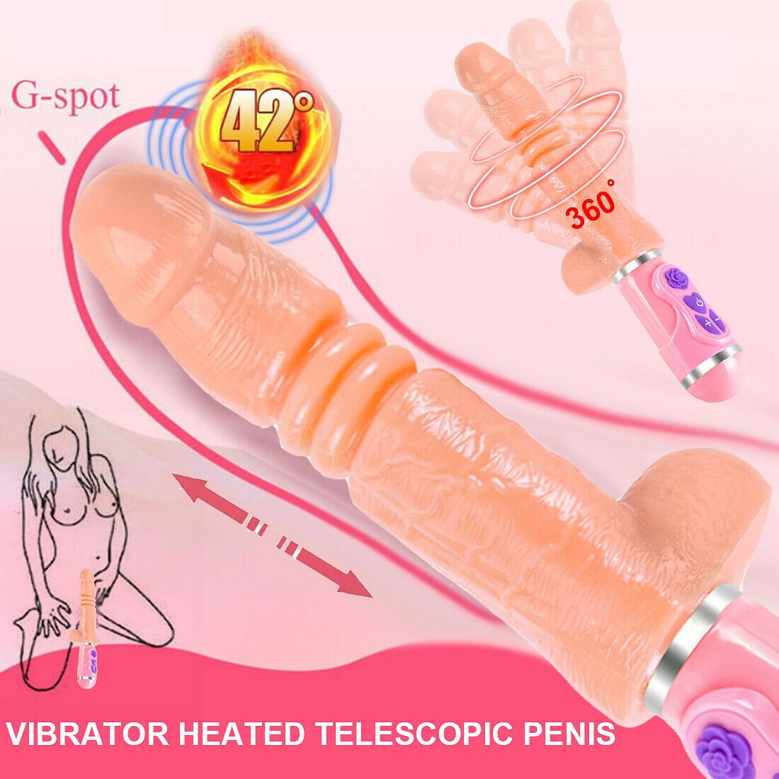 Vibrating Heating Dildo Penis Sex Toys For Women Masturbator - Yourlovelychoices