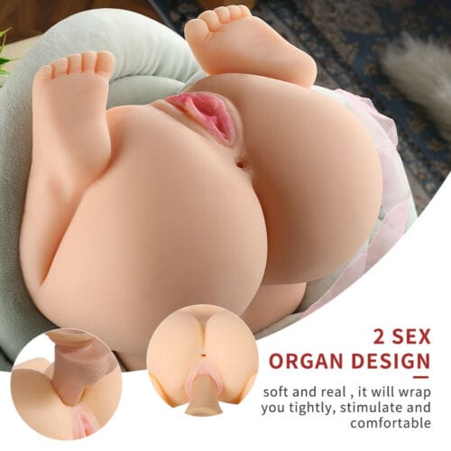 UK Realistic Sex Toys Love Doll Torso Vagina Male Masturbator Full Body Fat Lady - secretera