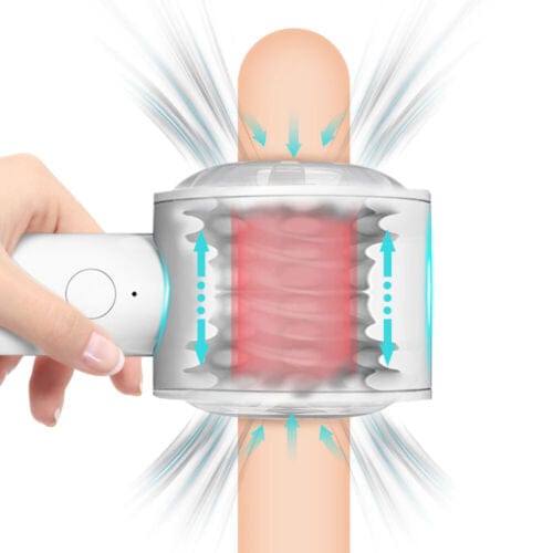 Automatic HandsFree Male Masturbaters Telescopic Cup Stroker Sex Toys For Men - secretera